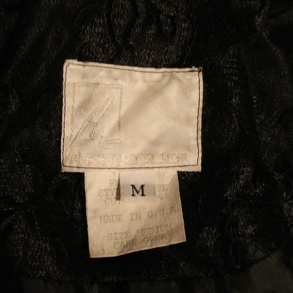 Vintage Antony Moorcroft Tuxedo Lace Satin Formal Jacket - Picture 6 of 7